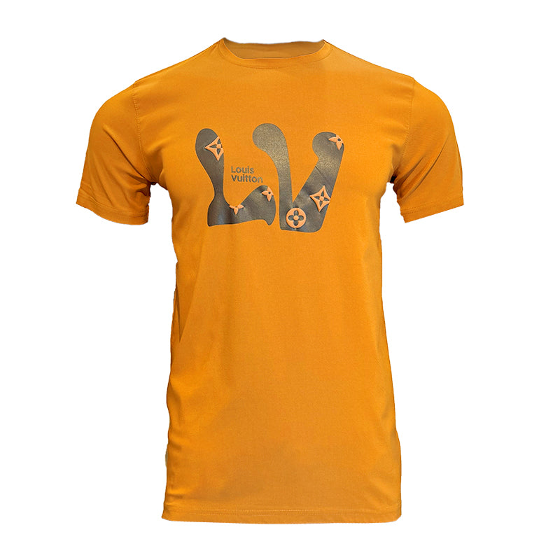 【お洒落なイエローLV】LOUIS VUITTON★AFRIQUE WASH Tシャツ LOUIS VUITTON VUITTON(ルイ・ヴィトン) ヴィンテージエフェクト