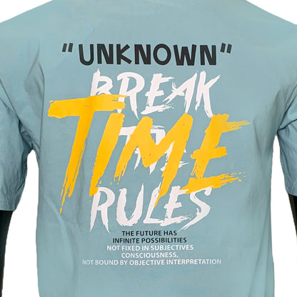 "Break The Rules" Back Typography Design T-Shirt