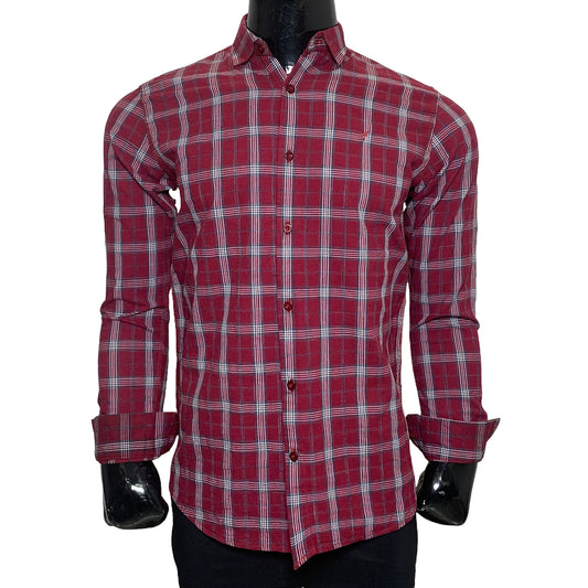 Cotton Check Full Sleeves Shirt