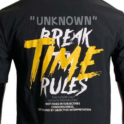 "Break The Rules" Back Typography Design T-Shirt