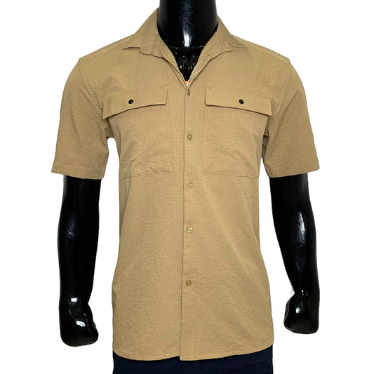 Half Sleeves Double Pockets Shirt