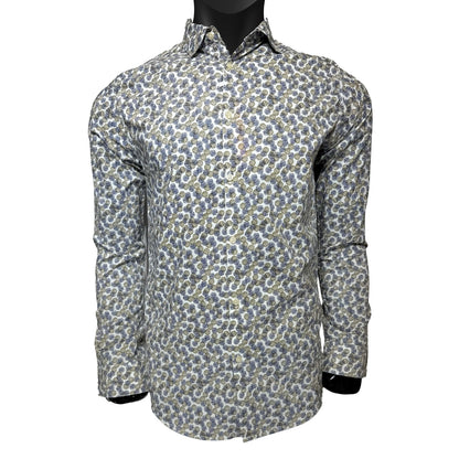 Motif Digital Print Cotton Shirt