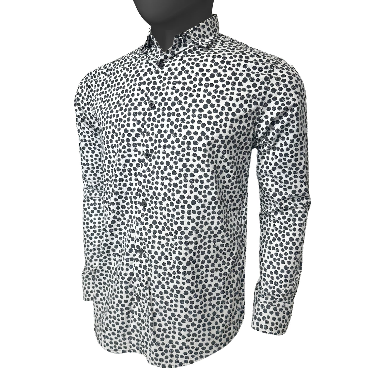 Cotton Dotted Print Shirt