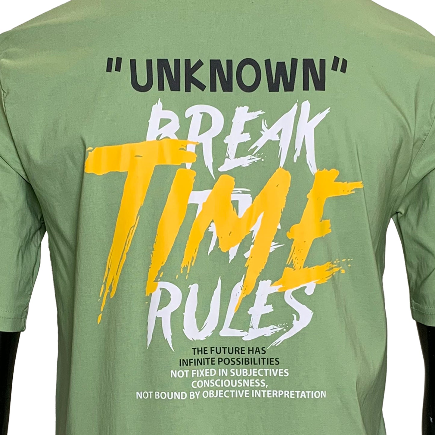 "Break The Rules" Back Typography Design T-Shirt