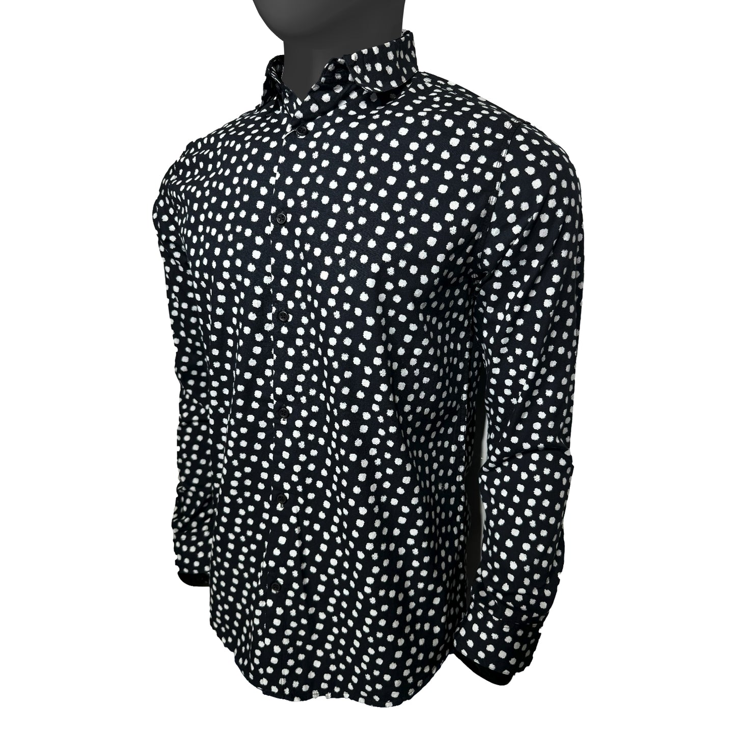 Cotton Dotted Print Shirt