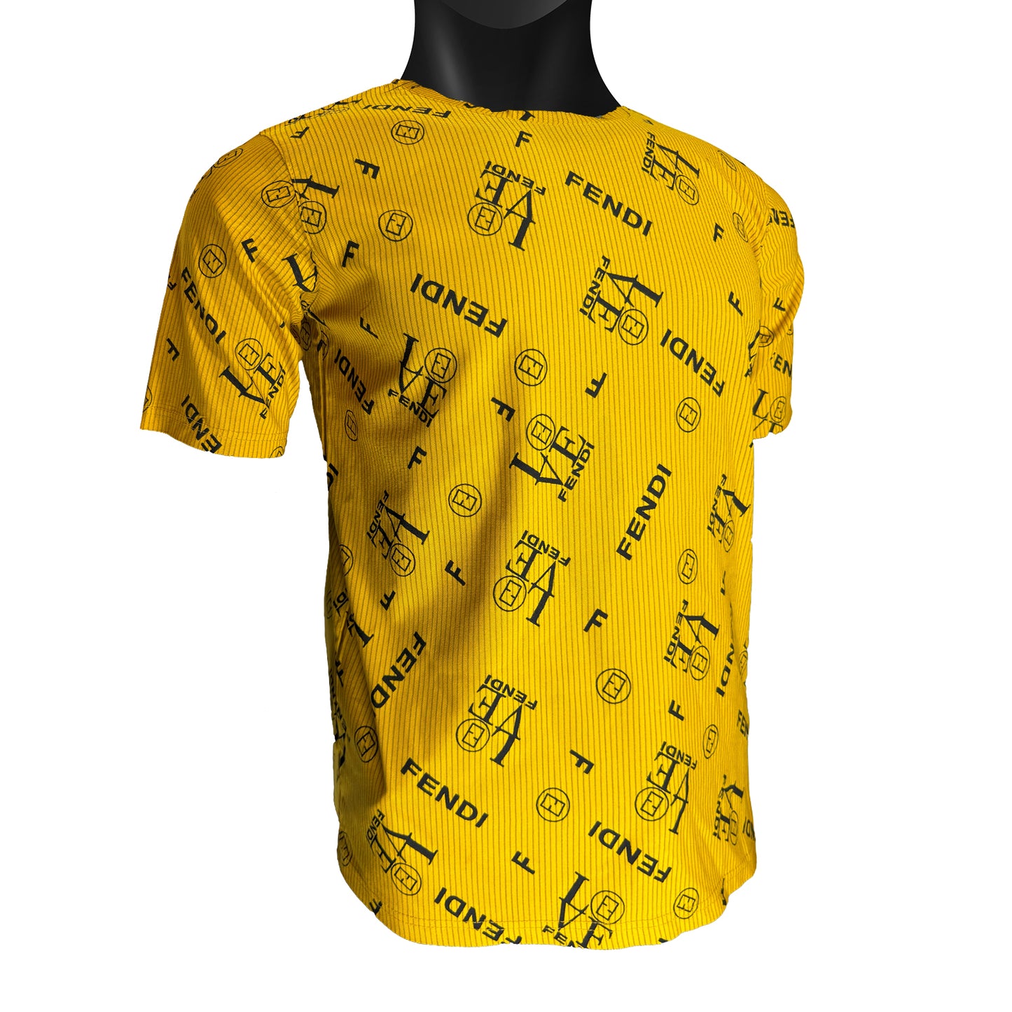 Cotton T- Shirt with Fendi Logo Print