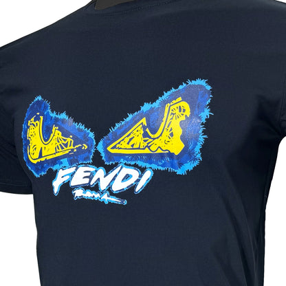 Cotton T- Shirt with Fendi Print