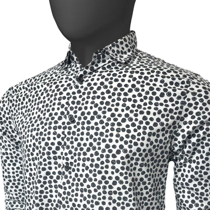 Cotton Dotted Print Shirt