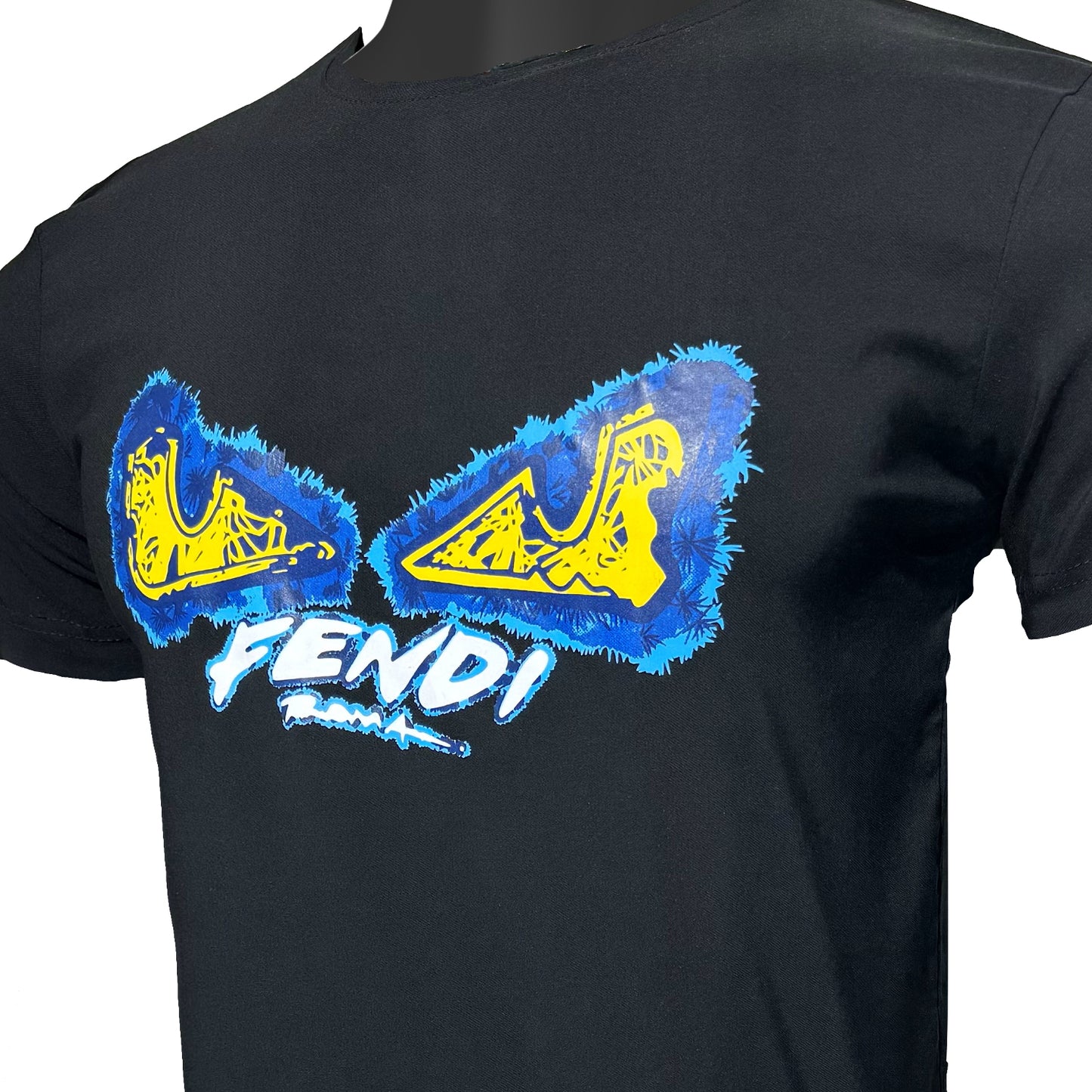 Cotton T- Shirt with Fendi Print