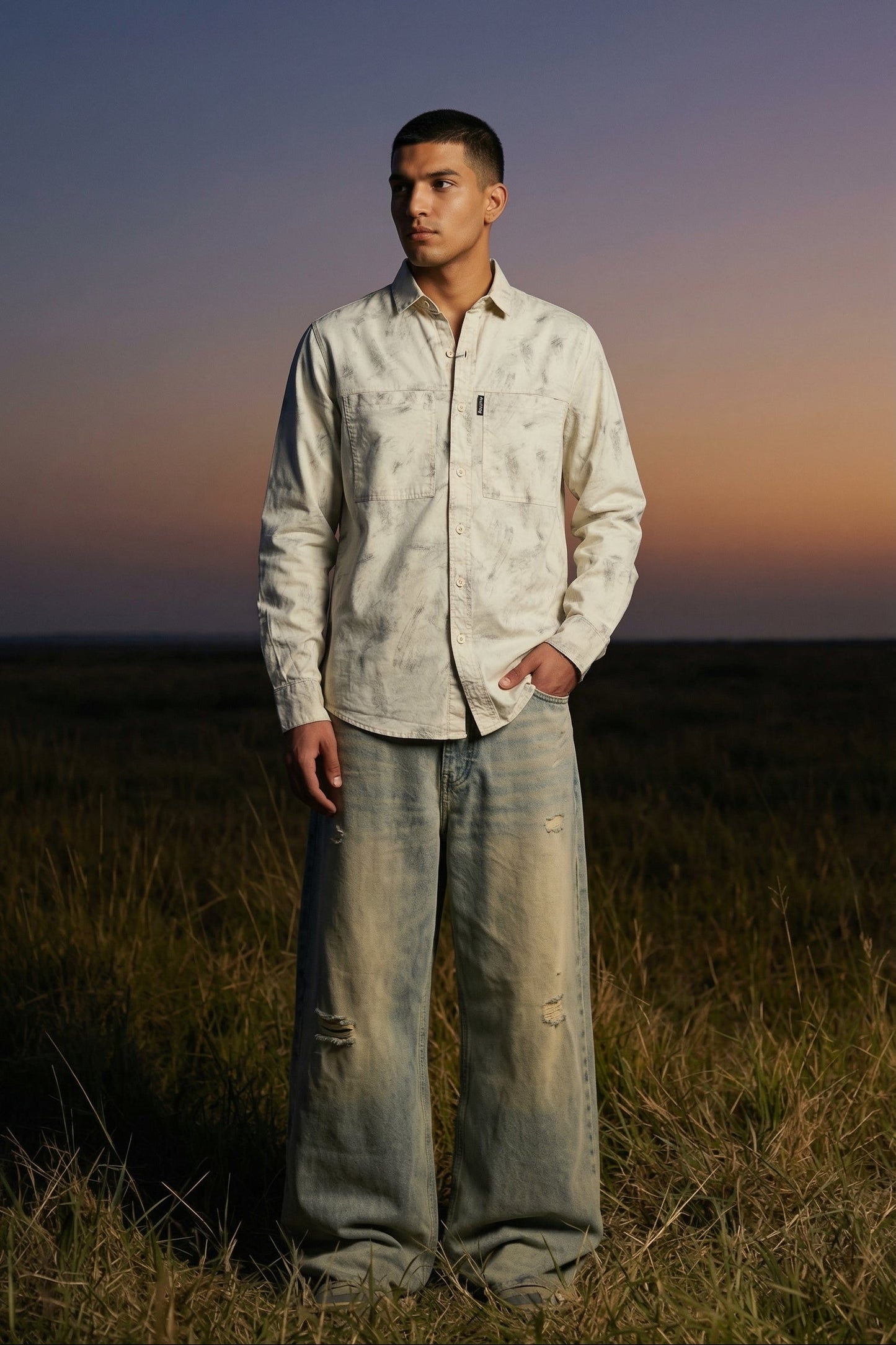 Skyline Drift Graphic Shirt – Full Sleeve