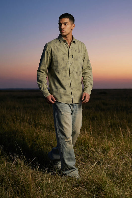 Skyline Drift Graphic Shirt – Full Sleeve