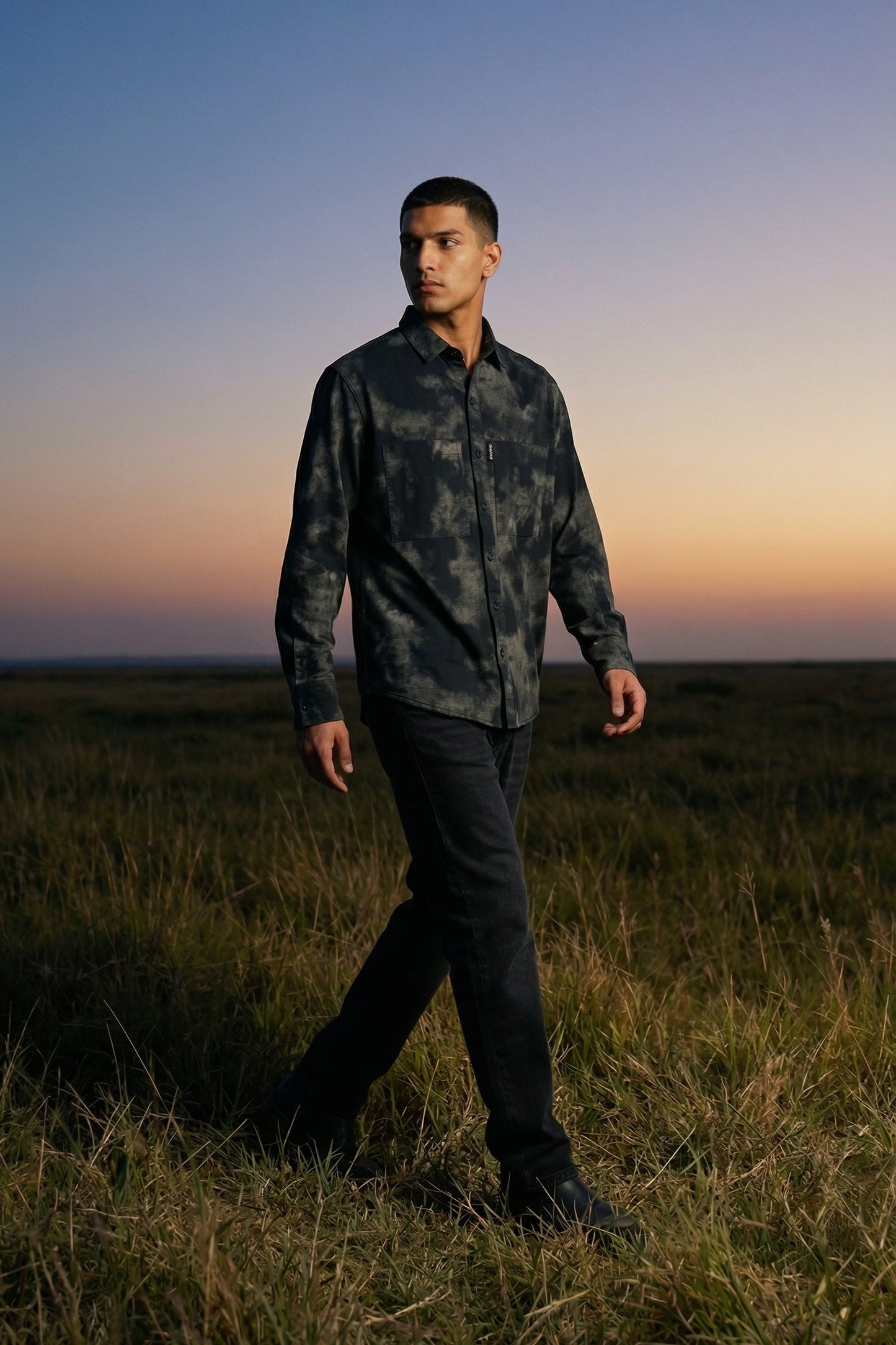 Skyline Drift Graphic Shirt – Full Sleeve