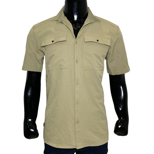 Half Sleeves Double Pockets Shirt