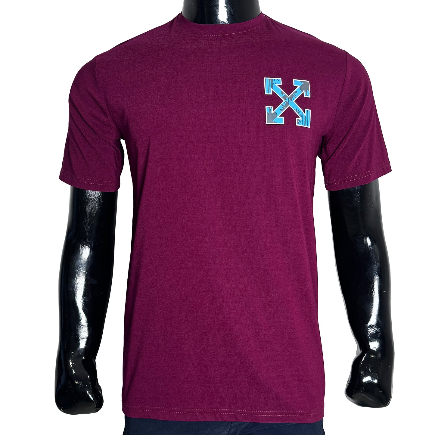 X-Shape Back Design T-Shirt