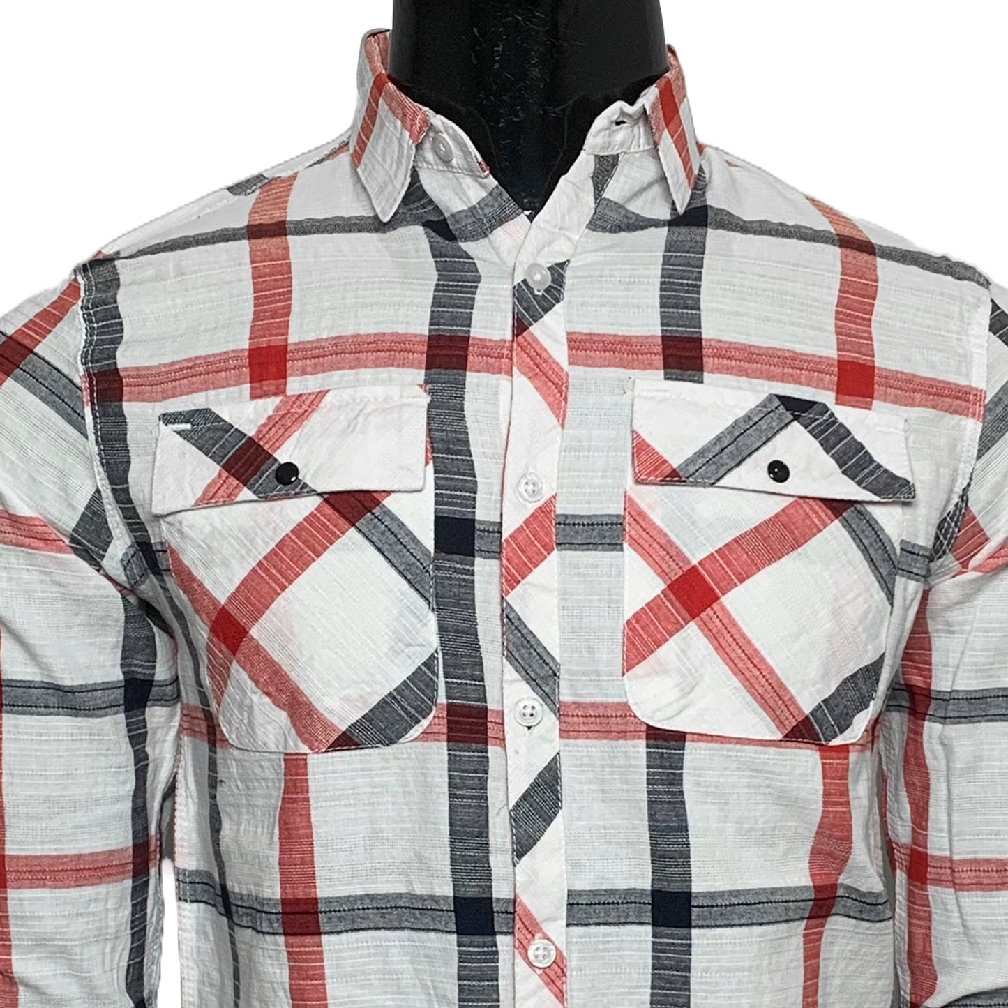 Cotton Check Double Pocket Shirt