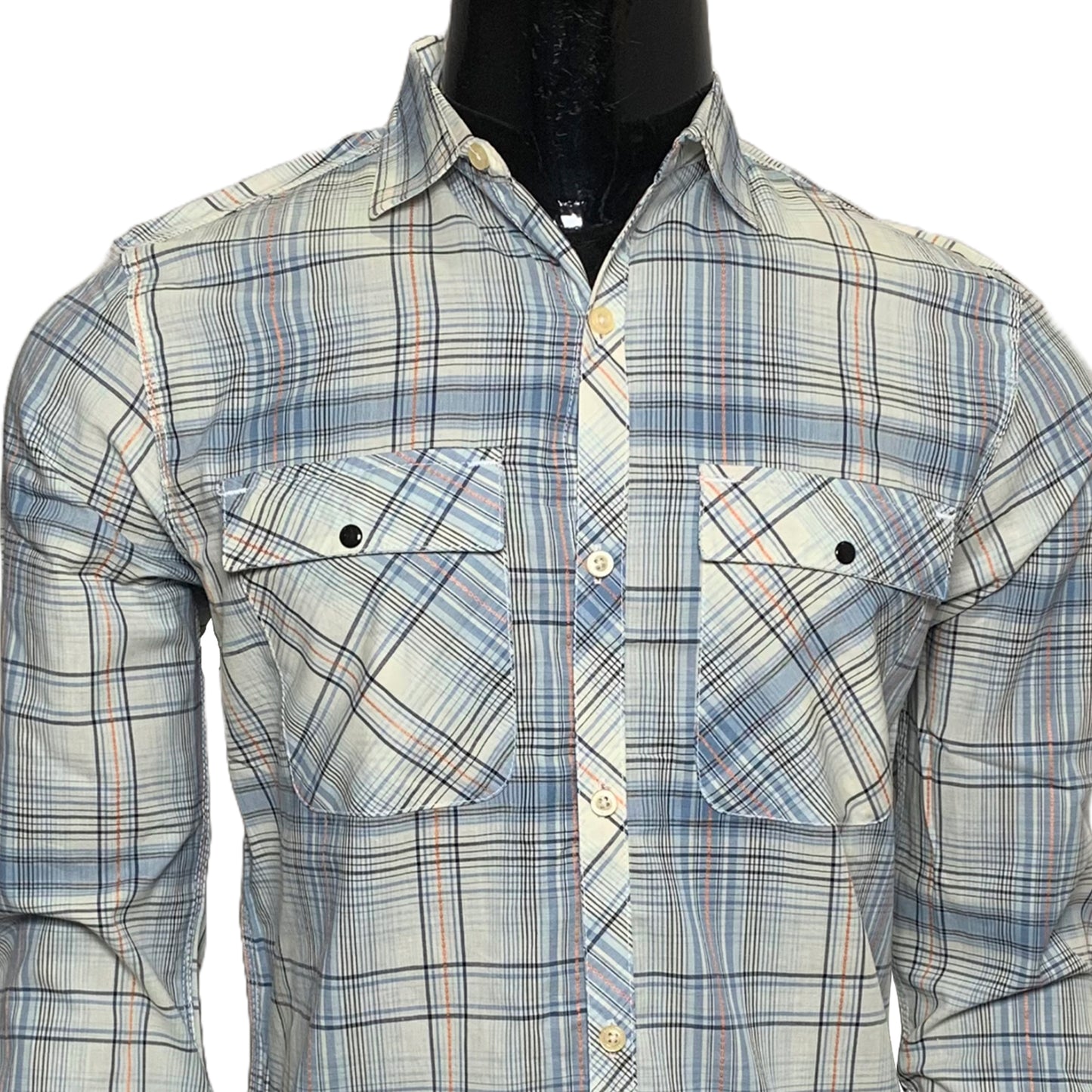 Cotton Check Double Pocket Shirt