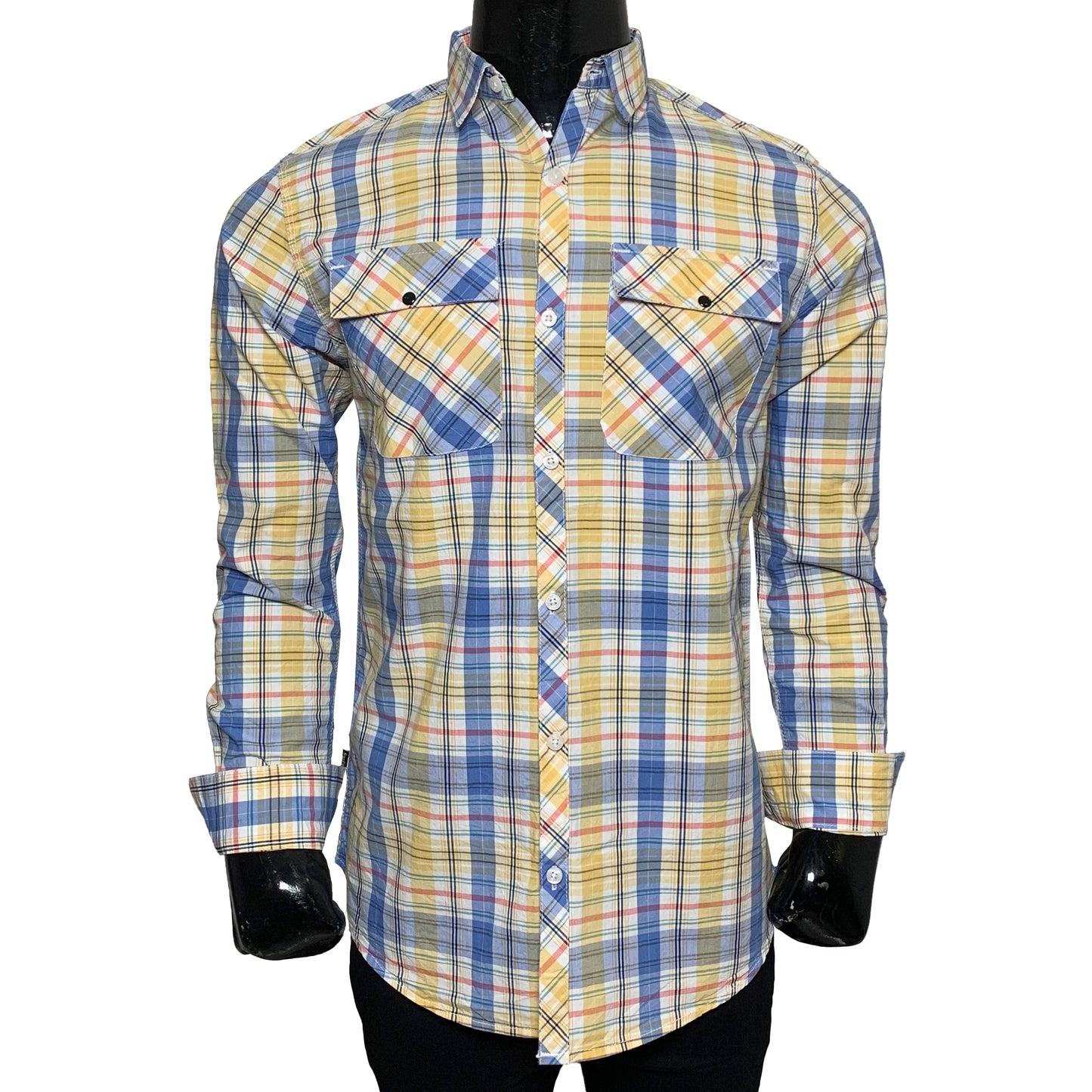 Cotton Check Double Pocket Shirt