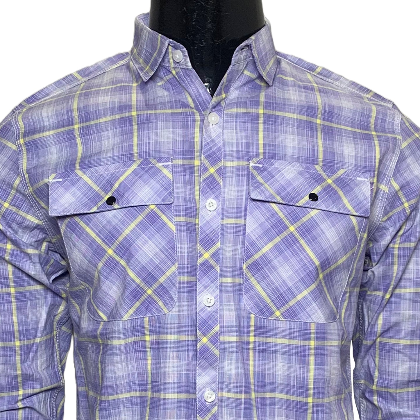 Cotton Check Double Pocket Shirt