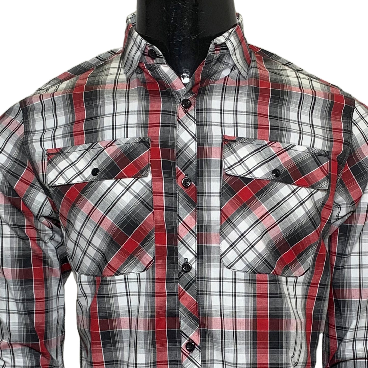 Cotton Check Double Pocket Shirt