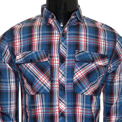 Cotton Check Double Pocket Shirt