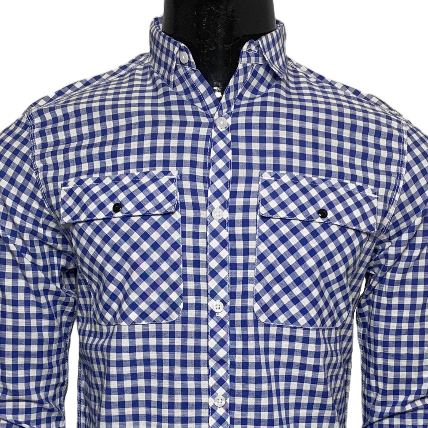 Cotton Check Double Pocket Shirt