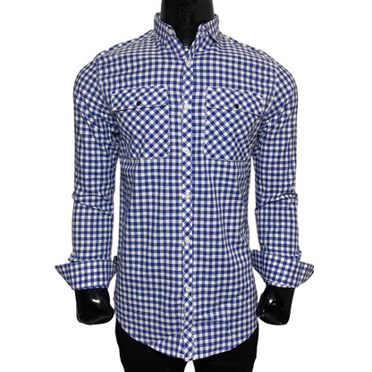 Cotton Check Double Pocket Shirt