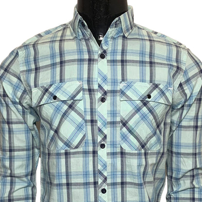 Cotton Check Double Pocket Shirt