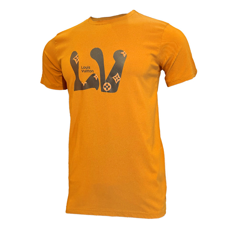 【深みのあるブラウンが爽やか】Louis Vuitton★コットンTシャツ エンブロイダードシグネチャーコットンTシャツ ｜ルイ・ヴィトン