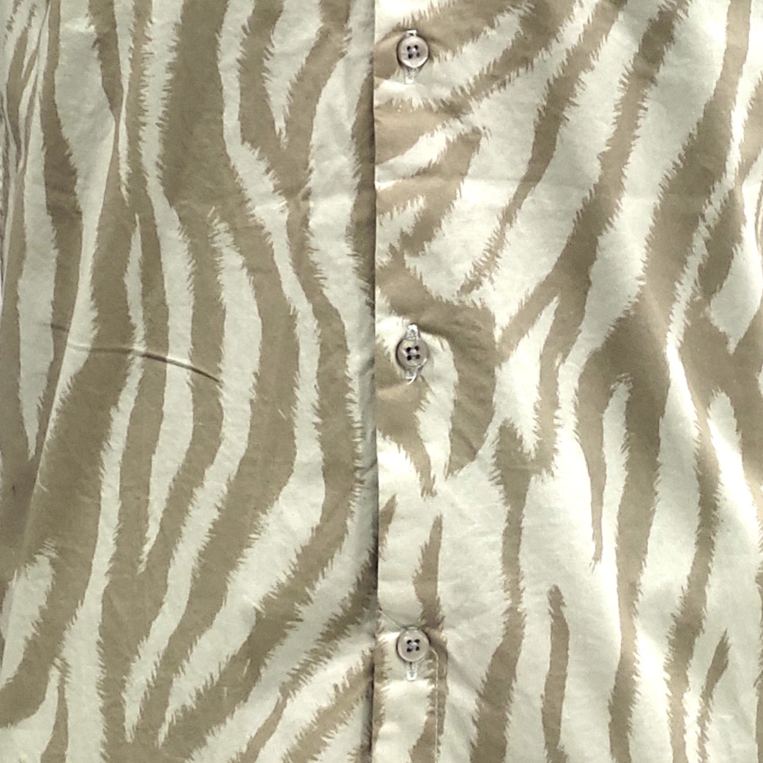 Zebra Print Cotton Full Sleeve Shirt