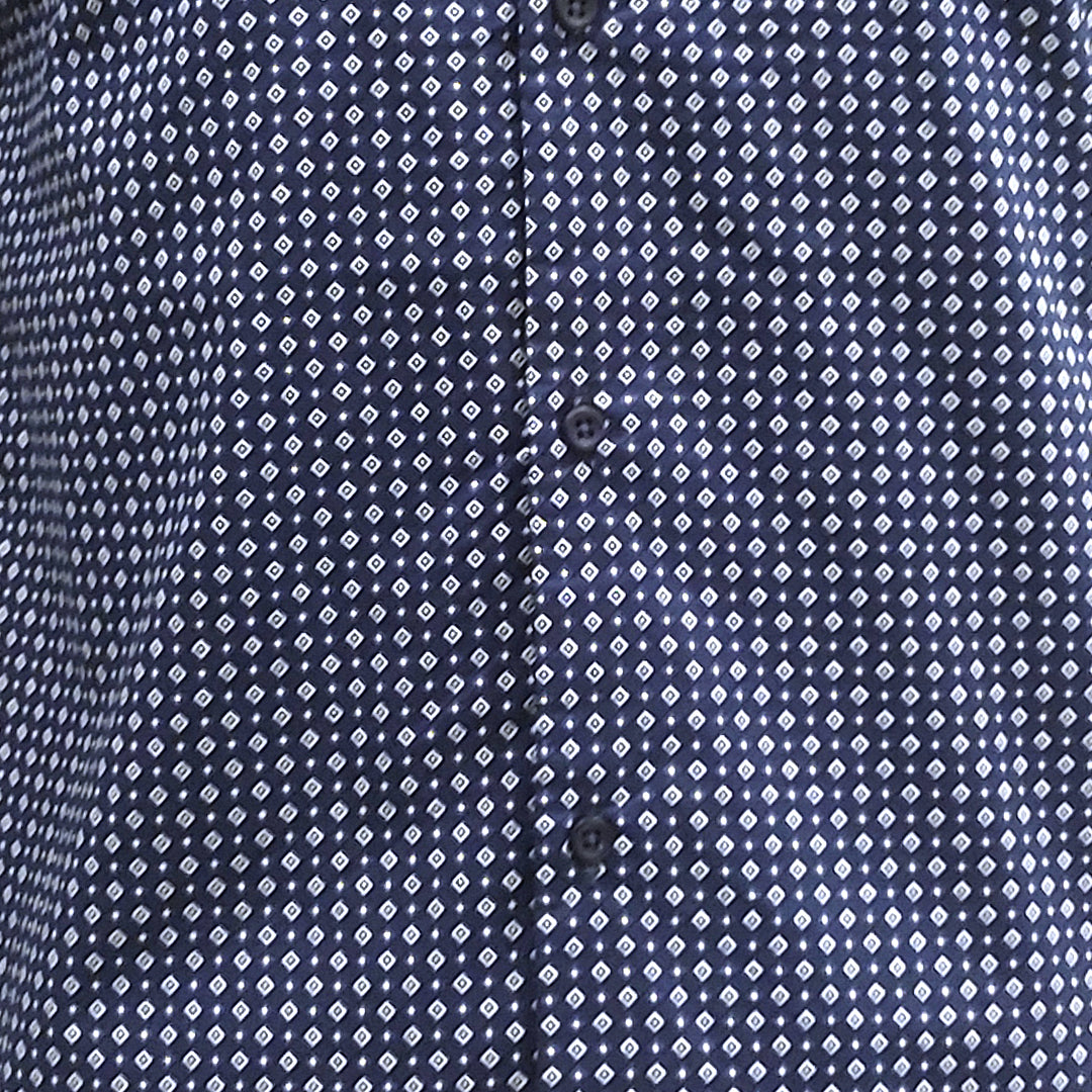 Dotted Print Cotton Full Sleeve Shirt