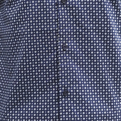 Dotted Print Cotton Full Sleeve Shirt