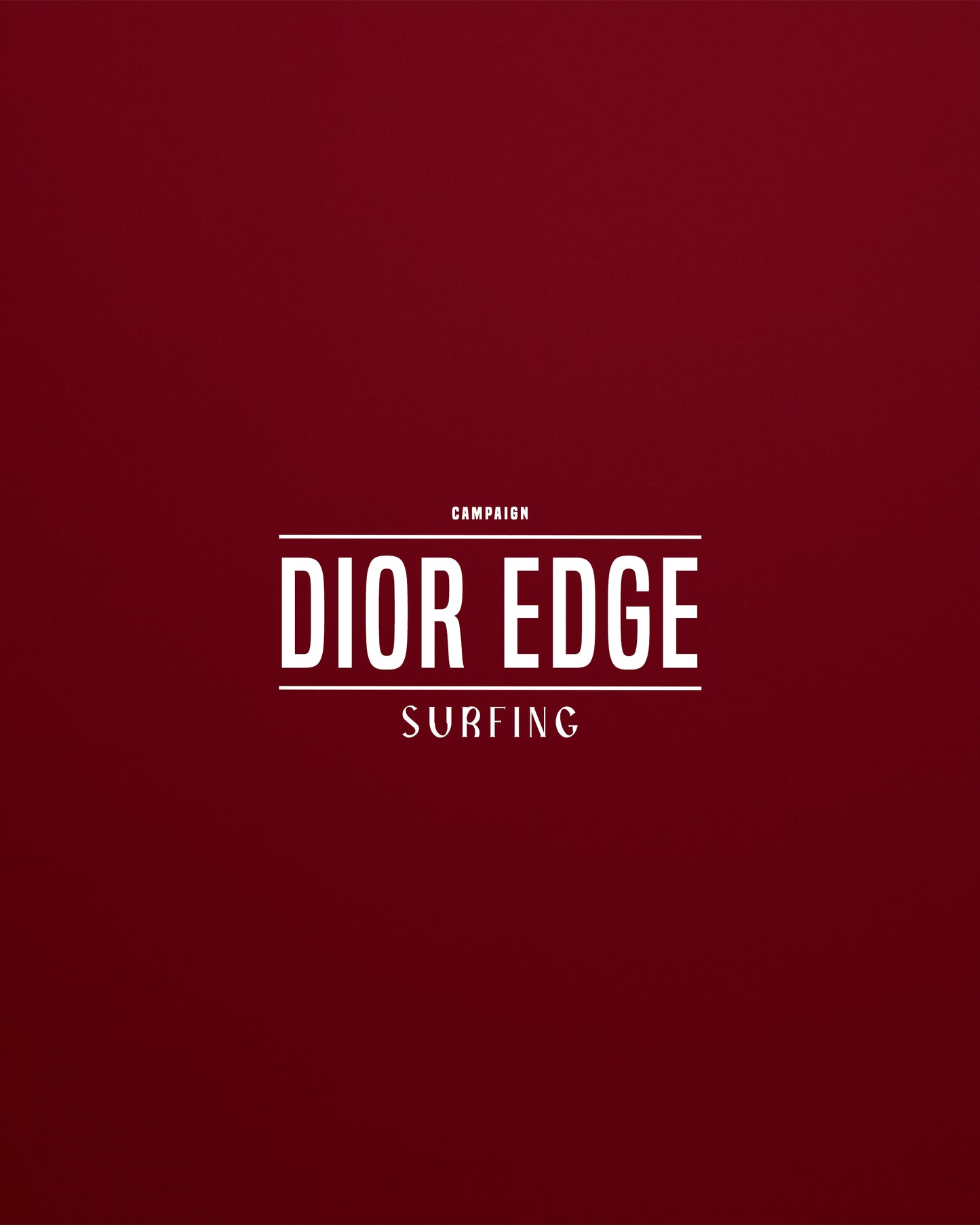 Dior Edge Polo T Shirt Campaign