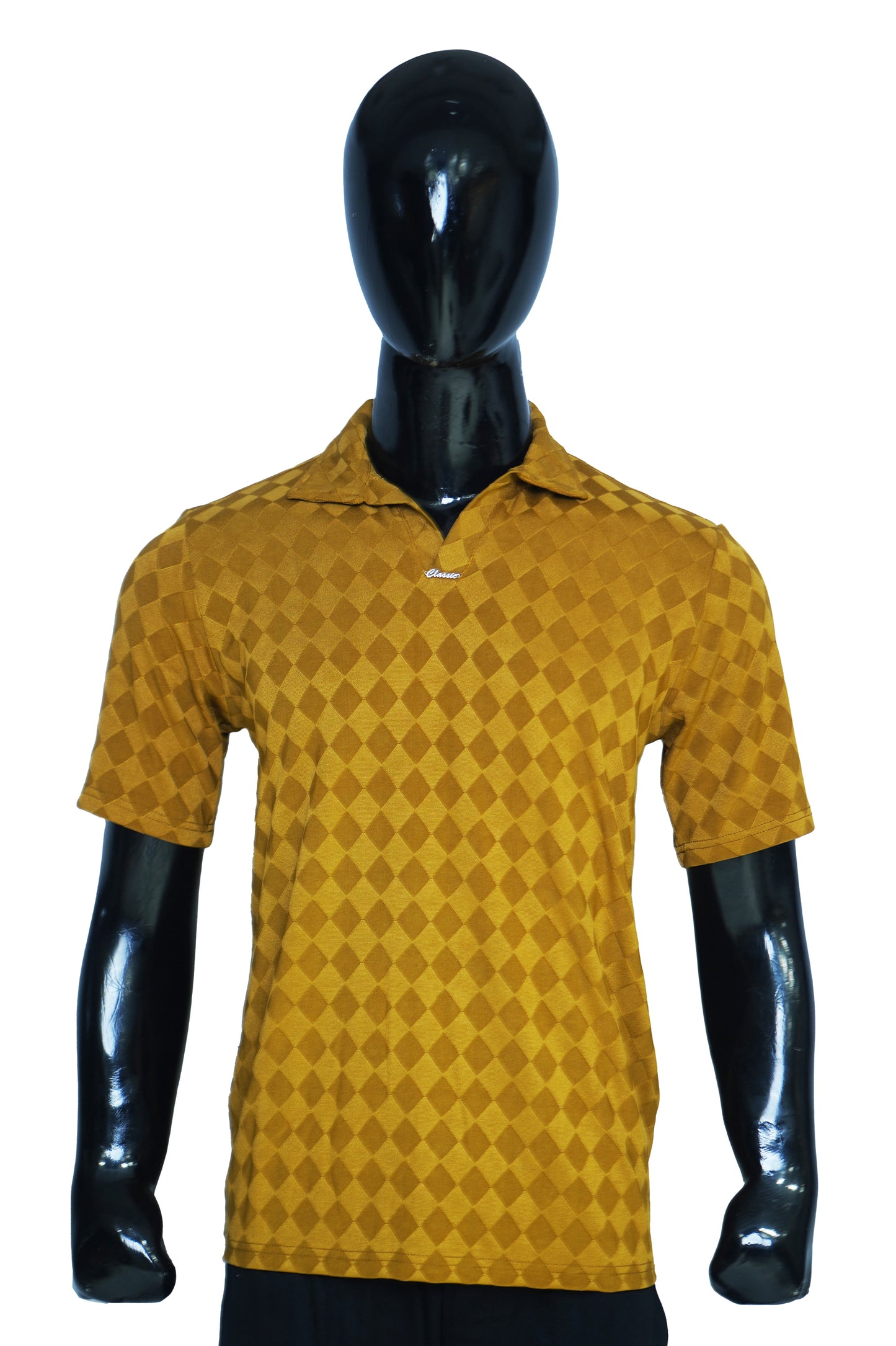 Classic Diamond Texture Polo Shirts