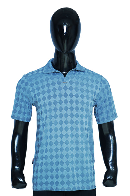 Classic Diamond Texture Polo Shirts