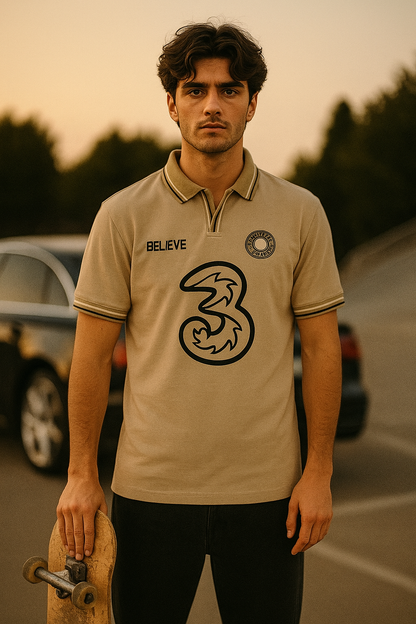 Stripe Collar Polo - Classic Elegance Meets Modern Style