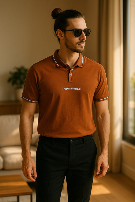 Stripe Collar Polo T-Shirt - Effortless Style