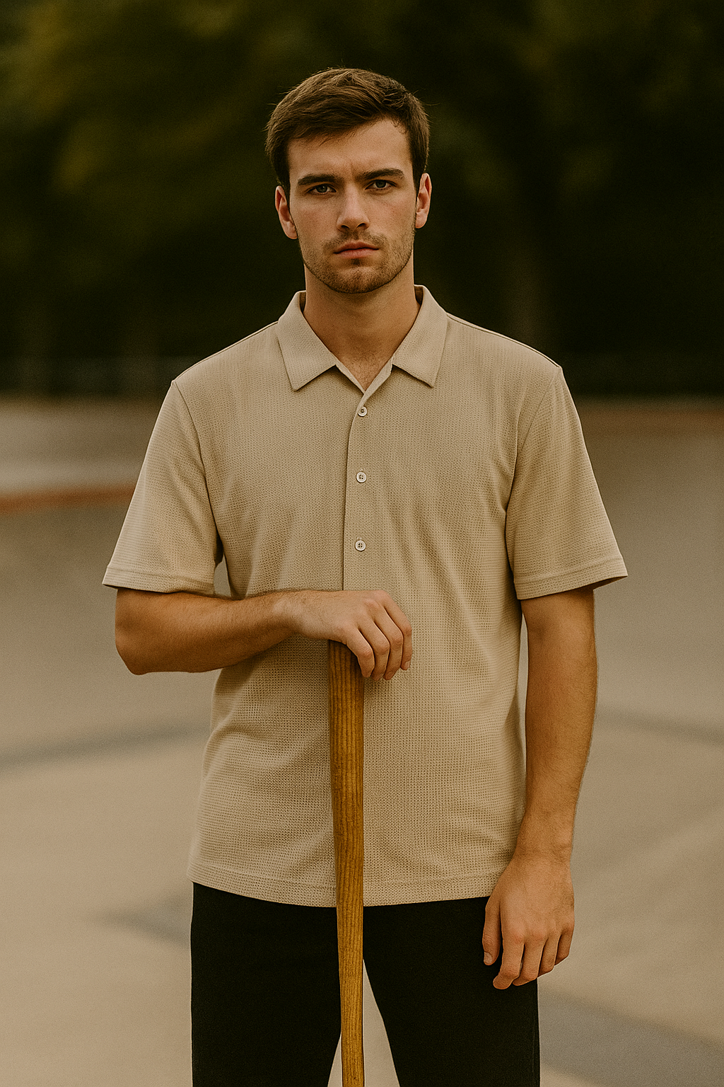 Camp collar shirt