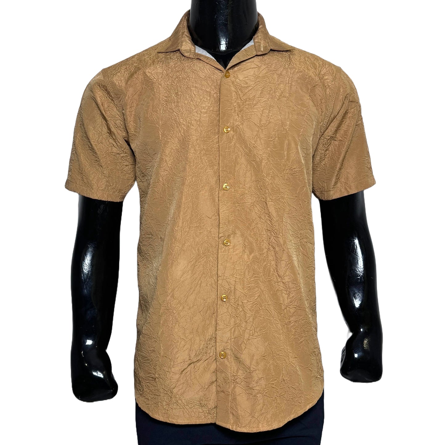 Wrinkle Cotton Half Sleeves Shirt